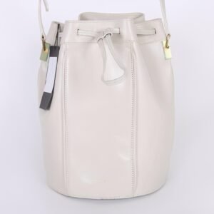 Saint Laurent - Talitha Medium Smooth Calfskin Bucket Bag Ivory