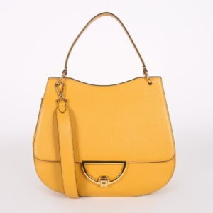 Coccinelle - Anemone Large Leather Top Handle Bag Yellow