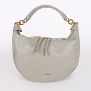 Coccinelle - Maelody Small Grained Leather Shoulder Bag Grey