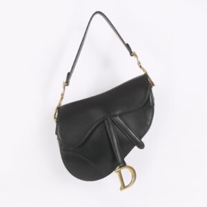 Dior - Saddle Calfskin Shoulder Bag Noir